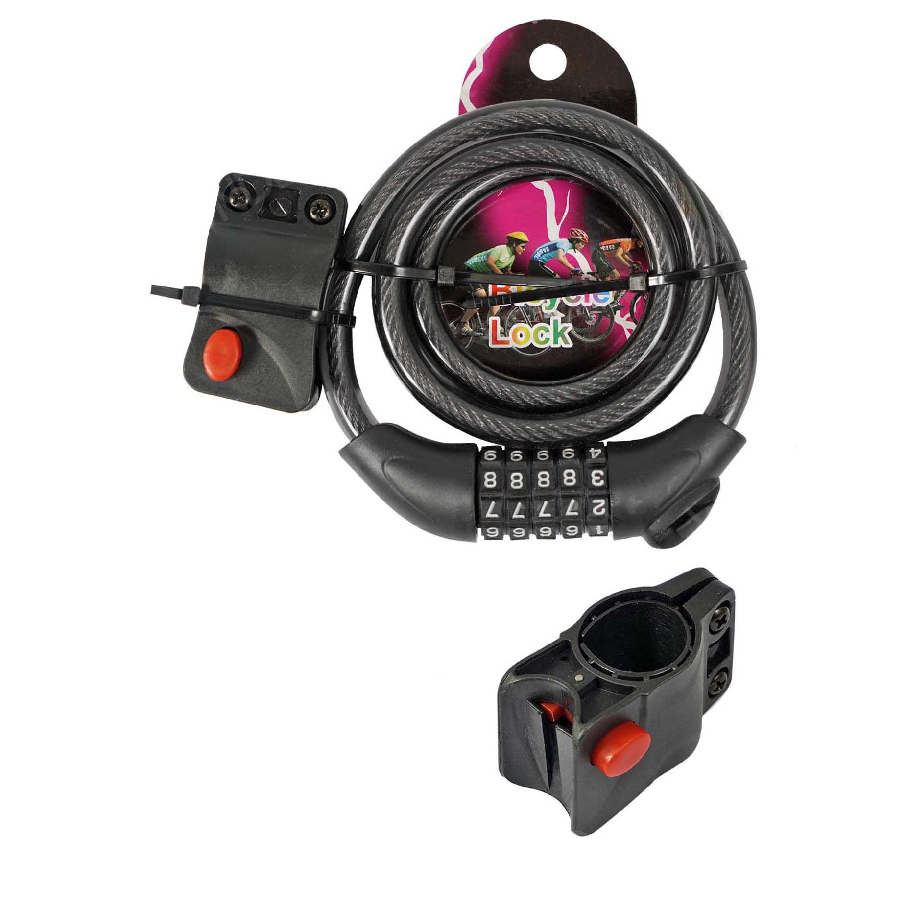 Miniatura 2 de Candado Bicicleta Cable Espiral